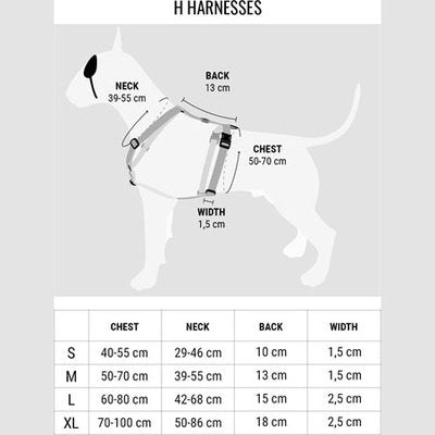 Morso Hundegeschirr H-Rig Recycelt Dschungel Trommel Orange
